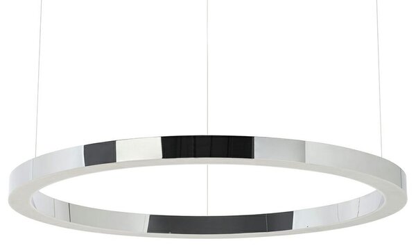 King Home Ring 100 LED Függőlámpa Polírozott Rozsdamentes Acél Ezüst