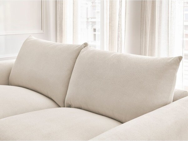 Krémszínű kinyitható kanapé 214 cm Ernest – Bobochic Paris