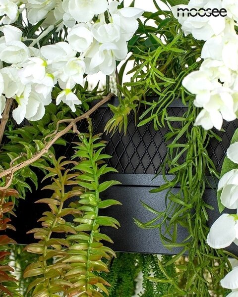 Moosee Gardens Wisteria 70 LED Függőlámpa Művirág Fehér-Zöld
