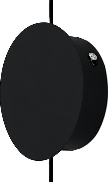 King Home Flusso Wall LED Fali Lámpa Szatén Üveg Fekete Minimál