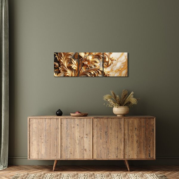 Kép - Márvány arannyal (órával) (90x30 cm)
