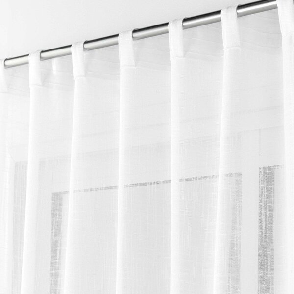 Fehér átlátszó függöny 140x240 cm Haltona – douceur d'intérieur