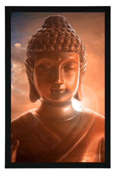 Poszter Buddha a felhők között