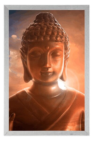 Poszter Buddha a felhők között