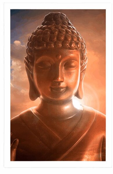 Poszter Buddha a felhők között