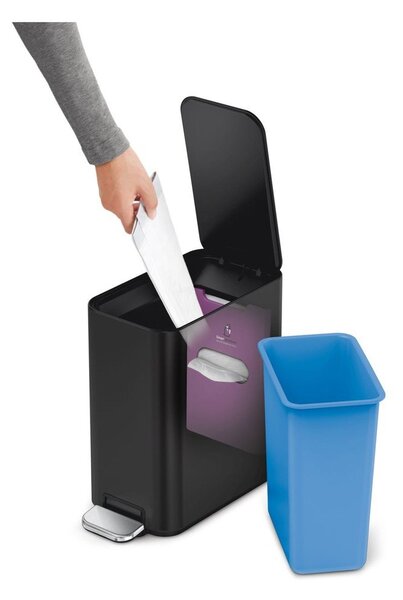 Acél pedálos szemetes 5 l – simplehuman