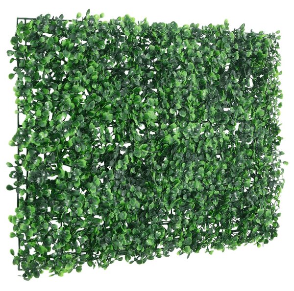 6 db zöld műcserjelevél-kerítés 40 x 60 cm