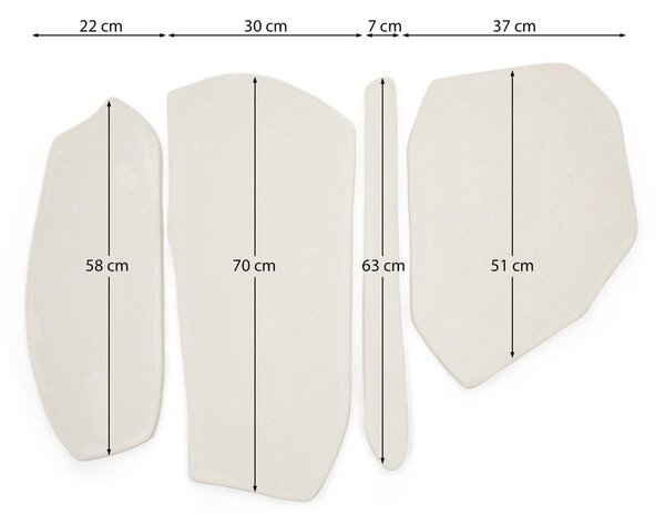 Fali dekoráció készlet 4 db-os 95x68 cm Siluna – Kave Home