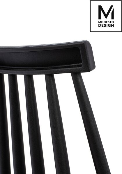 Modesto Ribs Matt Fekete Polipropilén Szék