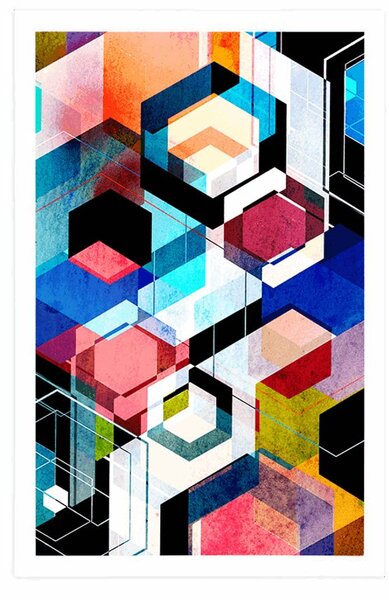 Poszter absztrakt geometria