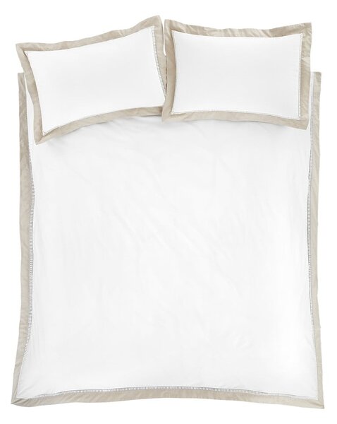 Fehér egyszemélyes pamut ágyneműhuzat 135x200 cm Oxford Lace – Bianca