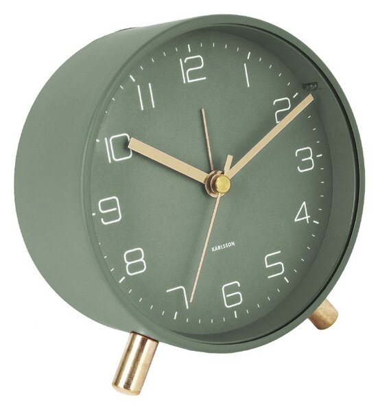 Lofty zöld ébresztőóra, ø 11 cm - Karlsson