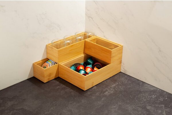 Woody bambusz rendszerező, 30 x 7,5 x 6,35 cm - Compactor