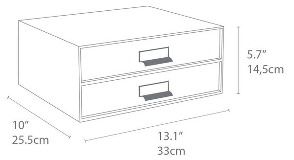 Zöld karton fiókos rendszerező Birger Canvas Paper Laminate – Bigso