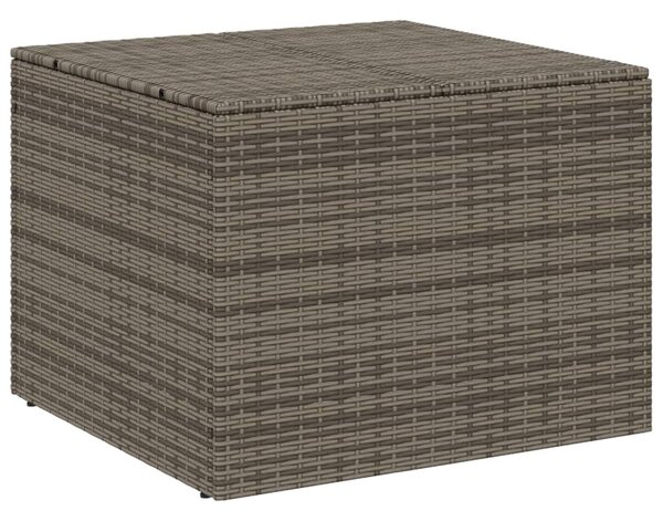 Szürke polyrattan kerti tárolóláda 291 L