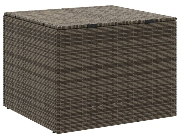Szürke polyrattan kerti tárolóláda 291 L