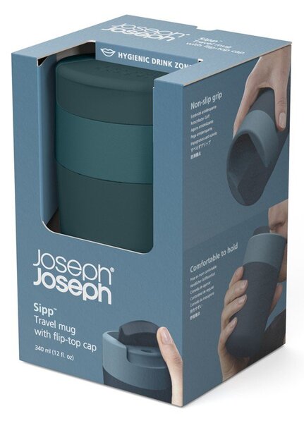 Sötétkék utazóbögre 340 ml Sipp – Joseph Joseph