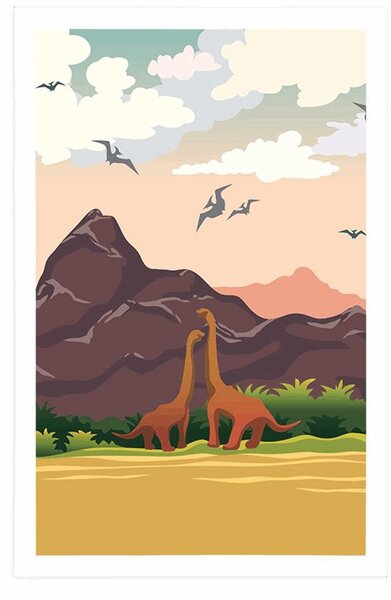 Poszter a dinoszauruszok földje