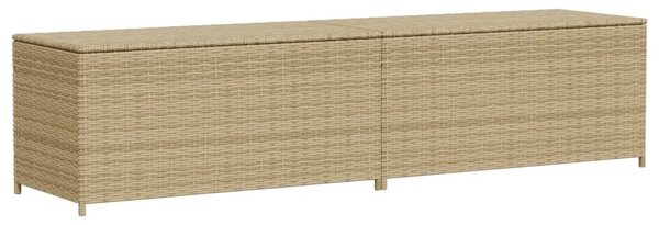 Vegyes bézs polyrattan kerti tárolóláda 469 L