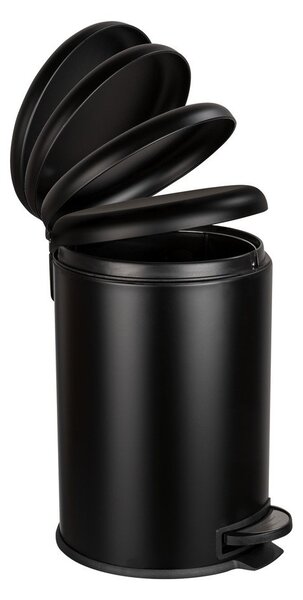 Leman Easy Close fekete szemetes, 20 l - Wenko