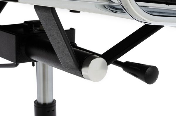 King Home Aeron Prestige Plus Irodai Szék Valódi Bőr Fekete Króm