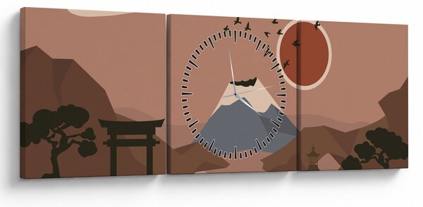 Kép - Japán N⁰1 (órával) (90x30 cm)