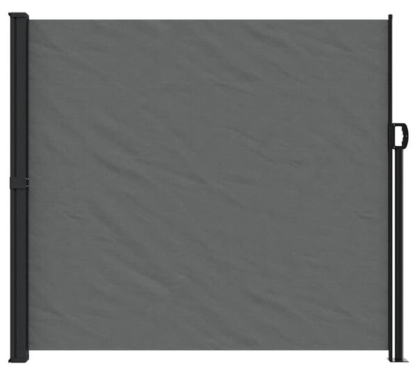 Antracitszürke behúzható oldalsó napellenző 180 x 500 cm