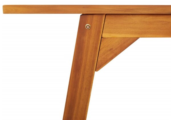 Tömör akácfa kerti étkezőasztal 110 x 56 x 75 cm
