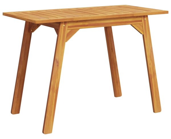 Tömör akácfa kerti étkezőasztal 110 x 56 x 75 cm