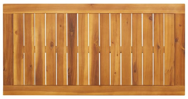 Tömör akácfa kerti étkezőasztal 110 x 56 x 75 cm