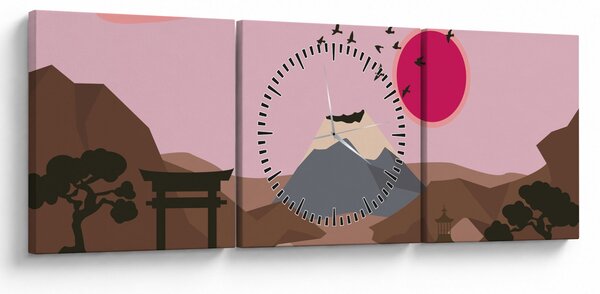 Kép - Japán N⁰2 (órával) (90x30 cm)