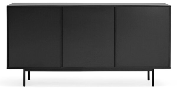 Fekete alacsony komód 159x80 cm Sierra – Teulat