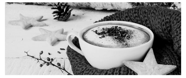 Kép - Téli cappuccino (120x50 cm)