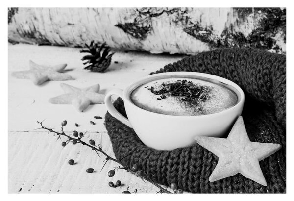 Kép - Téli cappuccino (90x60 cm)