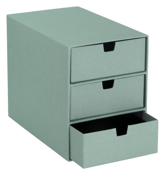 Zöld karton fiókos rendszerező Ingrid Canvas Paper Laminate – Bigso