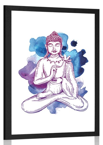 Poszter Buddha ilustráció
