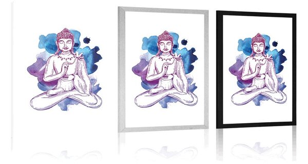 Poszter Buddha ilustráció