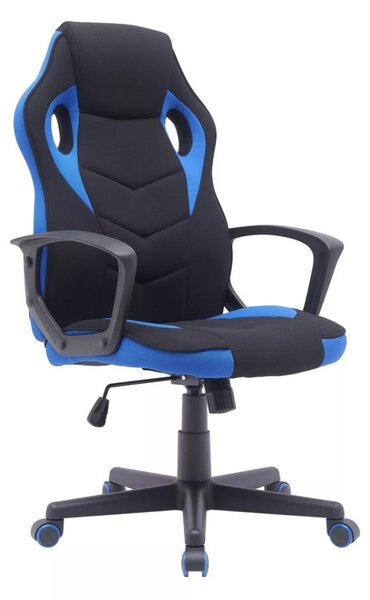 Dakar Gamer Forgószék Szövet Fekete-Kék TILT Mechanikával