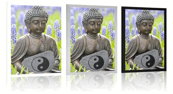 Poszter jin és jang Buddha