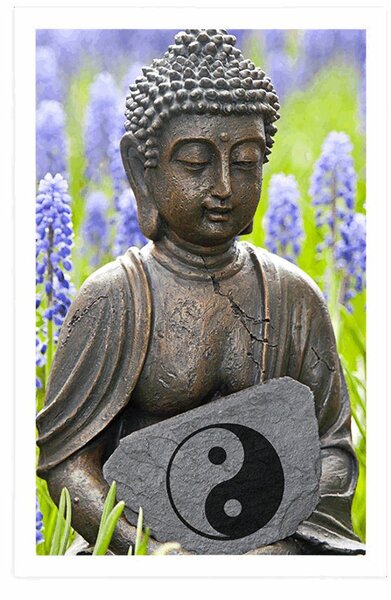 Poszter jin és jang Buddha