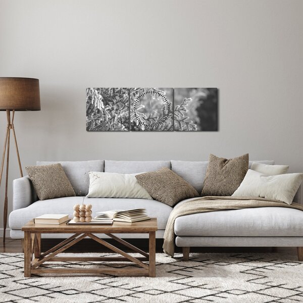 Kép - Lucfenyő erdő (órával) (90x30 cm)