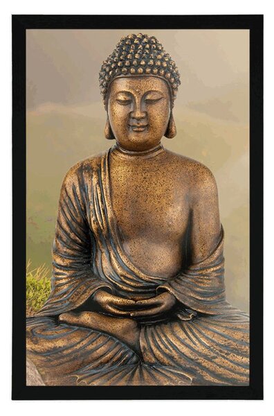 Poszter Buddha szobor meditáló helyzetben