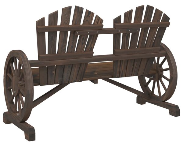 2 személyes tömör fenyőfa kerti Adirondack szék