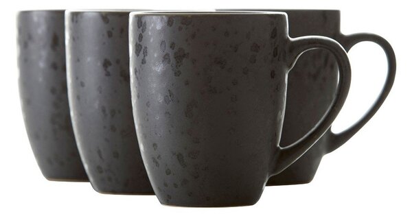 Fekete-sötétkék kerámia bögre szett 4 db-os 300 ml Gastro Black/Mix – Bitz