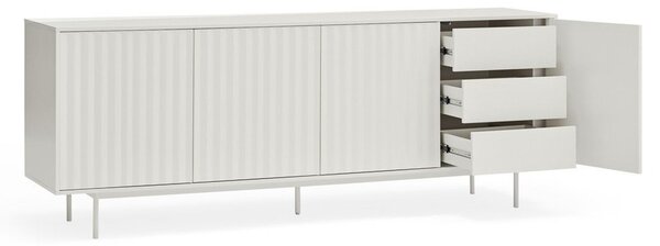 Fehér alacsony komód 211x80 cm Sierra – Teulat