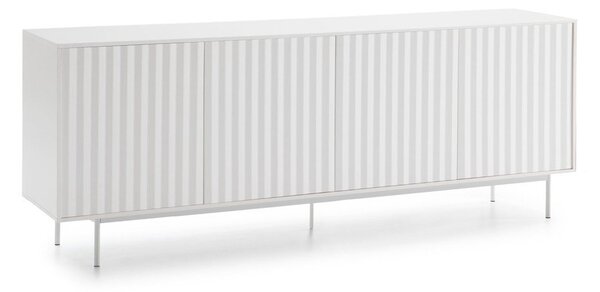 Fehér alacsony komód 211x80 cm Sierra – Teulat