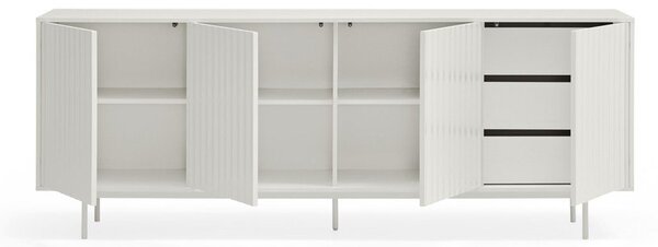Fehér alacsony komód 211x80 cm Sierra – Teulat