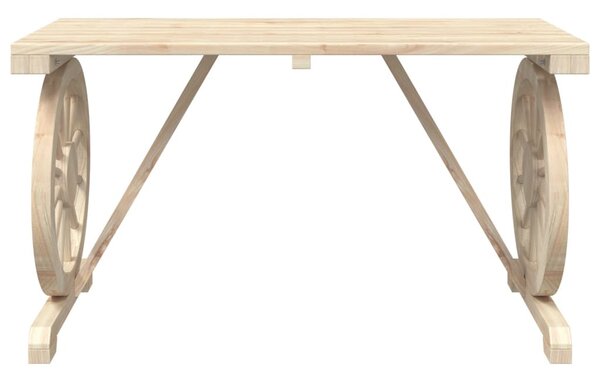 Tömör fenyőfa kerti asztal 115 x 55 x 65 cm