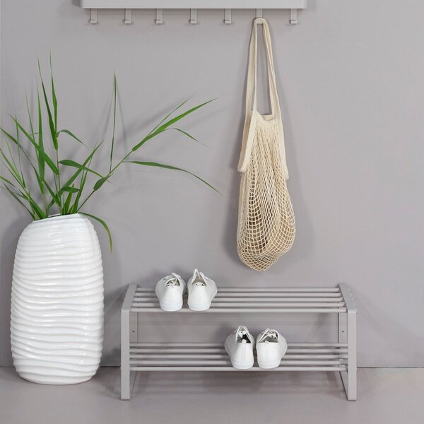 Szürkésbarna fém cipőtartó 70x29x27 cm Rex – Spinder Design