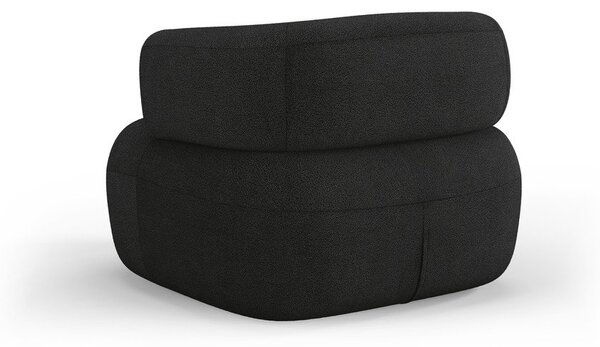 Fekete buklé fotel Jenny – Micadoni Home